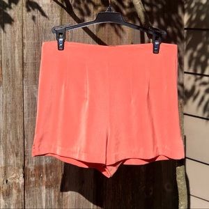 Salmon / coral shorts